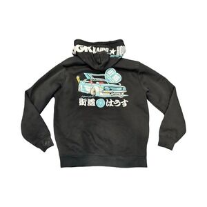 Dirty Ghetto Kids DGK Kaido House Colab Racing Hoody Hoodie Black RARE Mens Med